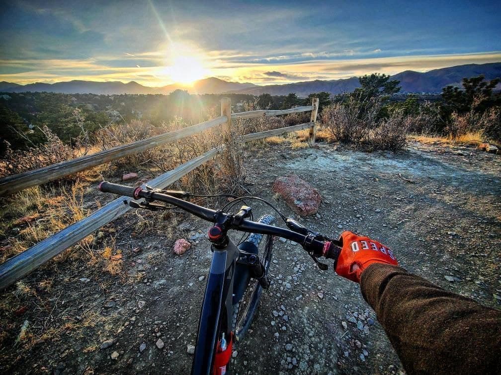 Biker in Ute Valley Park